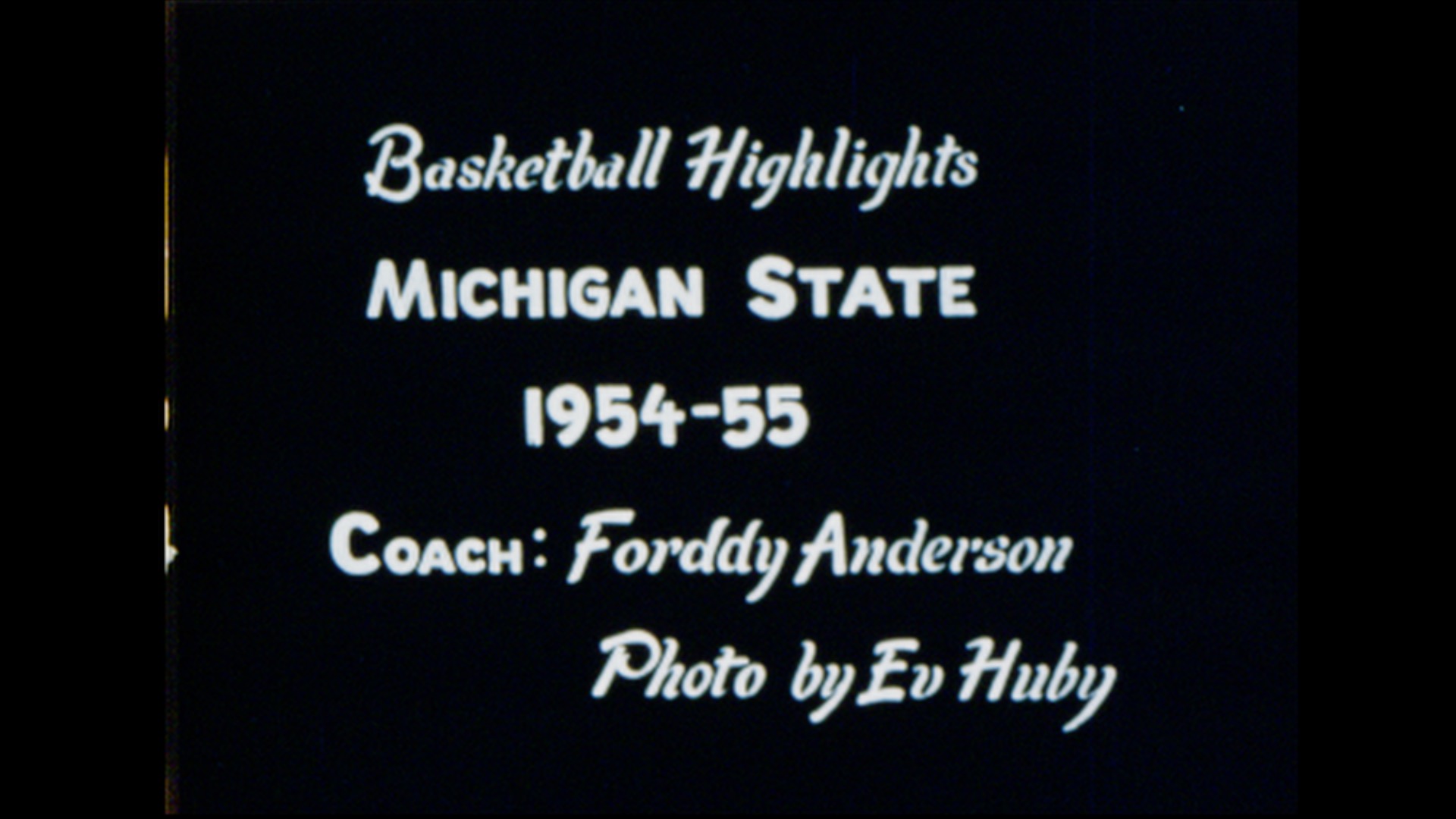 MSC Basketball: Big Ten Highlights, 1954-1955