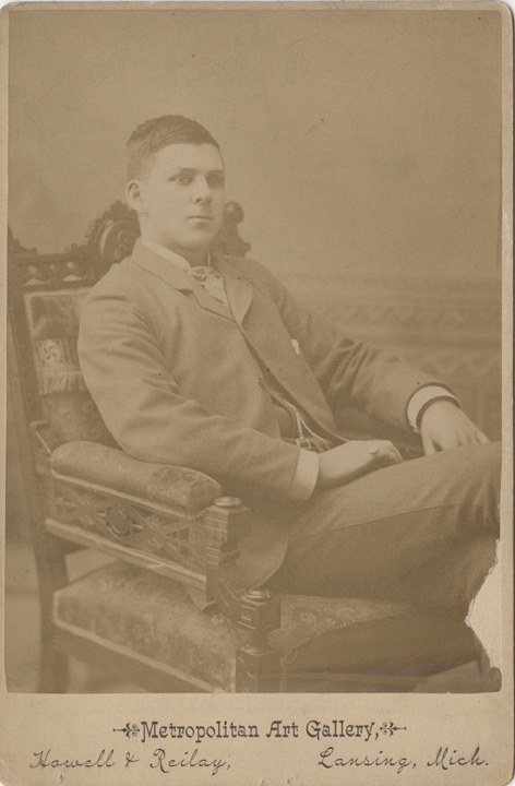 R.E. Olds as a young man, circa 1879