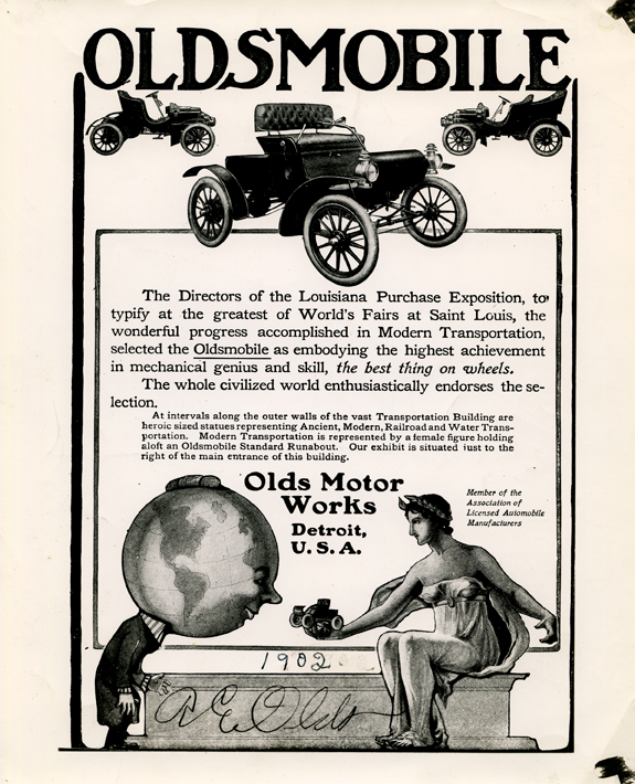 Oldsmobile advertisement, 1902