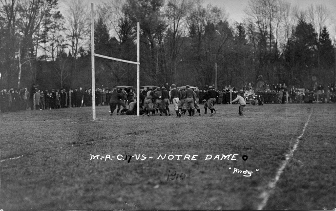 M.A.C. vs Notre Dame football game, 1910