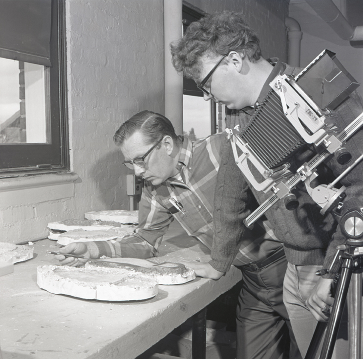 Ralph Turner in a police administration class, 1968.