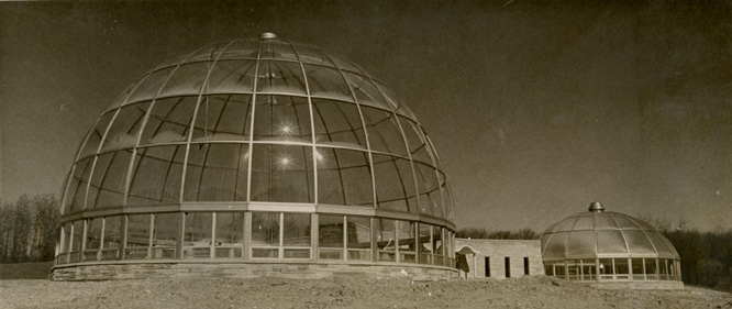 Hidden Lake Gardens Conservatory exterior, 1968