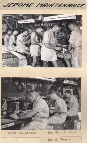 Jerome Camera Maintenance, circa 1945