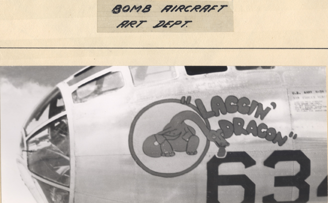 Artwork on a plane, circa 1945