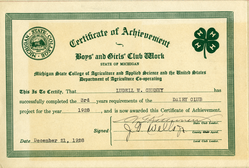 Certificate of Achievement