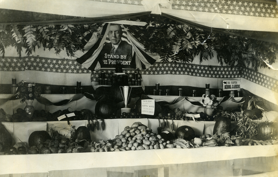 4-H Produce Display, circa 1916-1917