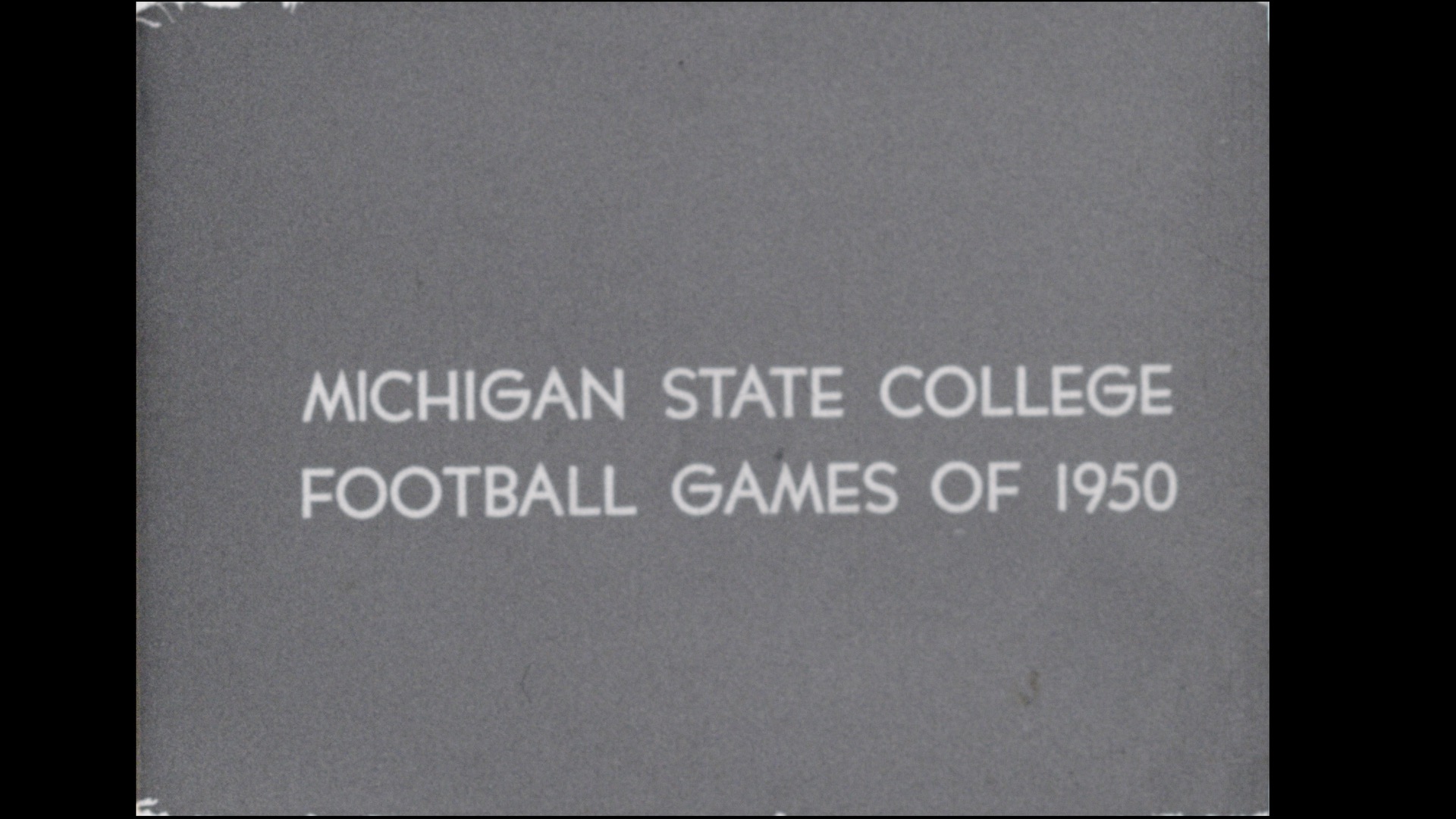 MSC Football Games of 1950