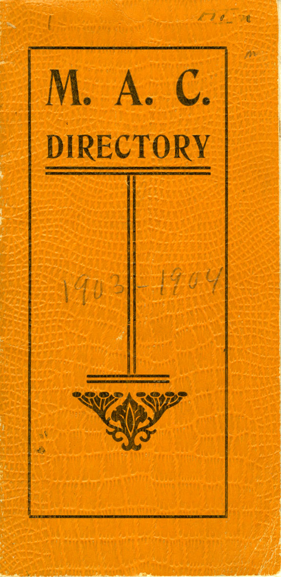 1903-1904 Michigan Agricultural College Faculty and Student Directory