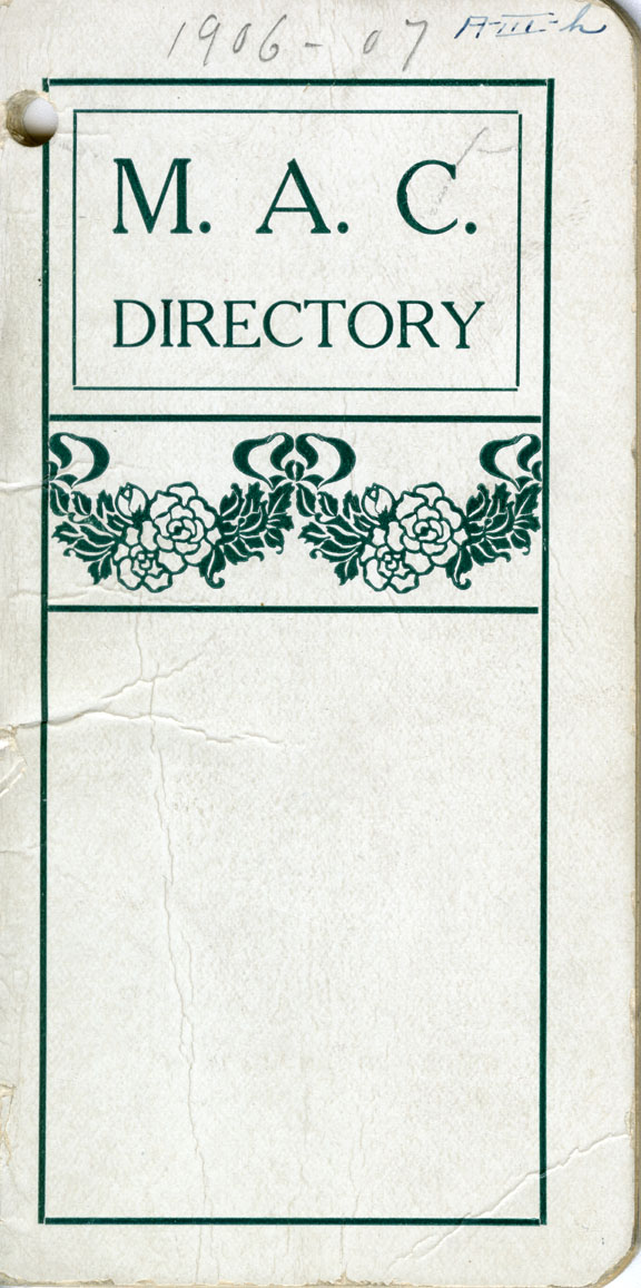 1906-1907 Michigan Agricultural College Faculty and Student Directory