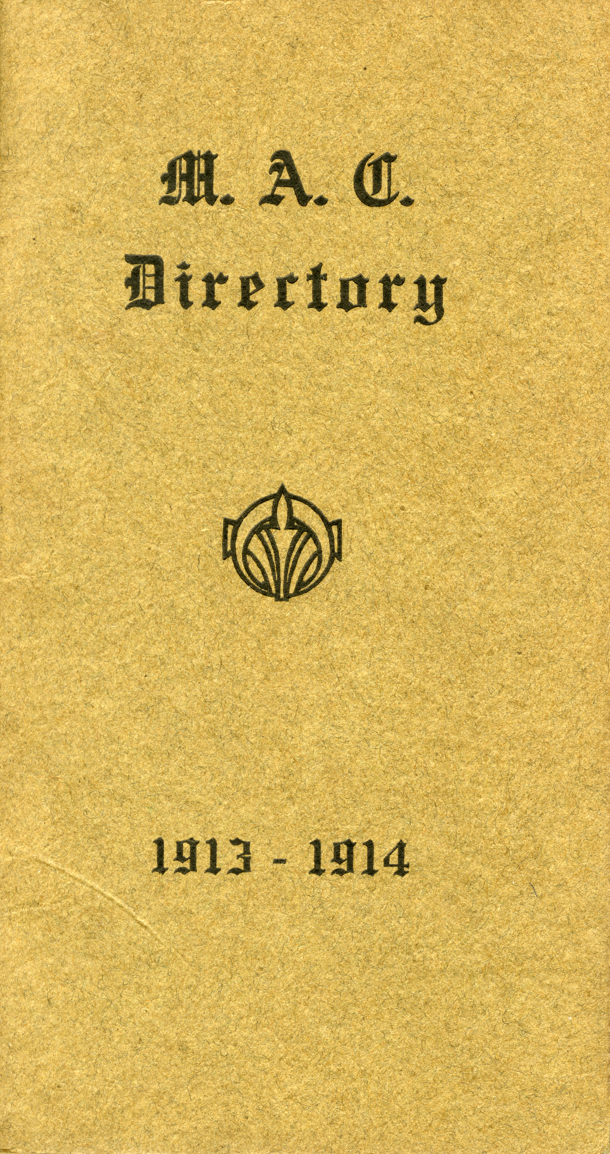 1913-1914 Michigan Agricultural College Faculty and Student Directory