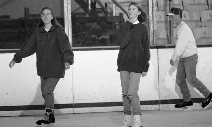 3 People Skating at Munn Arena