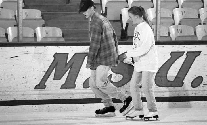 A Pair Skating at Munn Arena