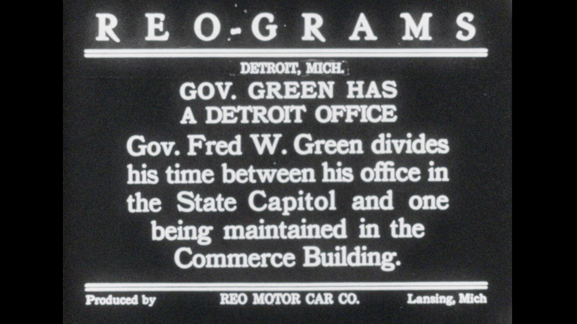 REO Reel #16, circa 1928