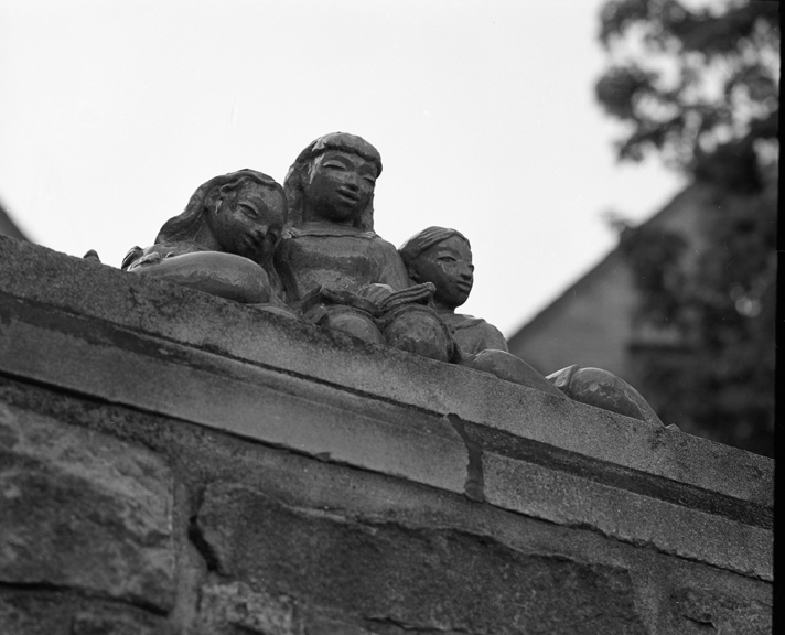 Three Girls Reading Sculpture