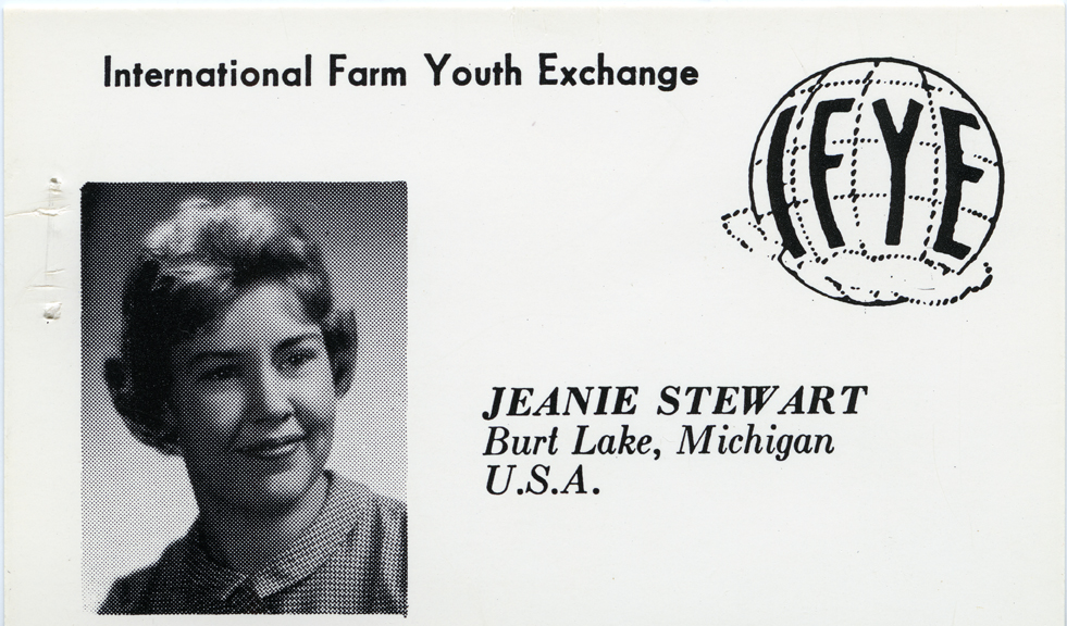 Jean Stewart's ID Badge, 1962