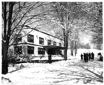 North Hall in winter, 1944