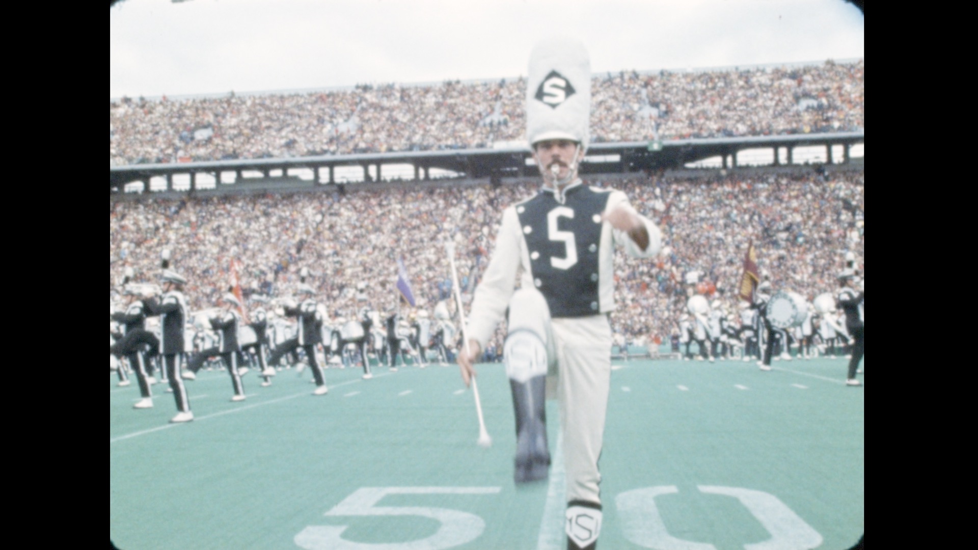 Spartan Marching Band: Michigan (2nd camera), 1975
