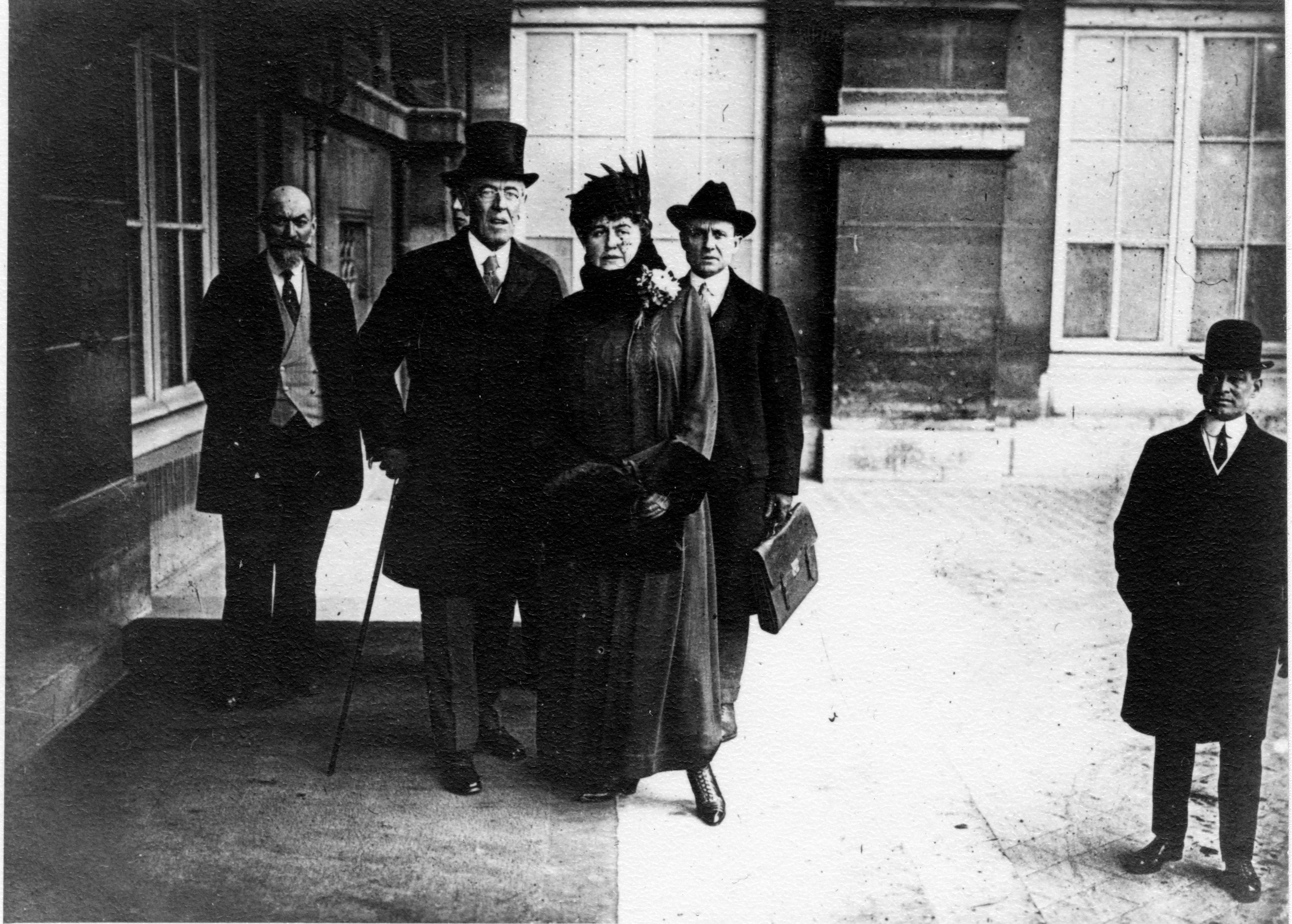 Woodrow Wilson in France circa 1919