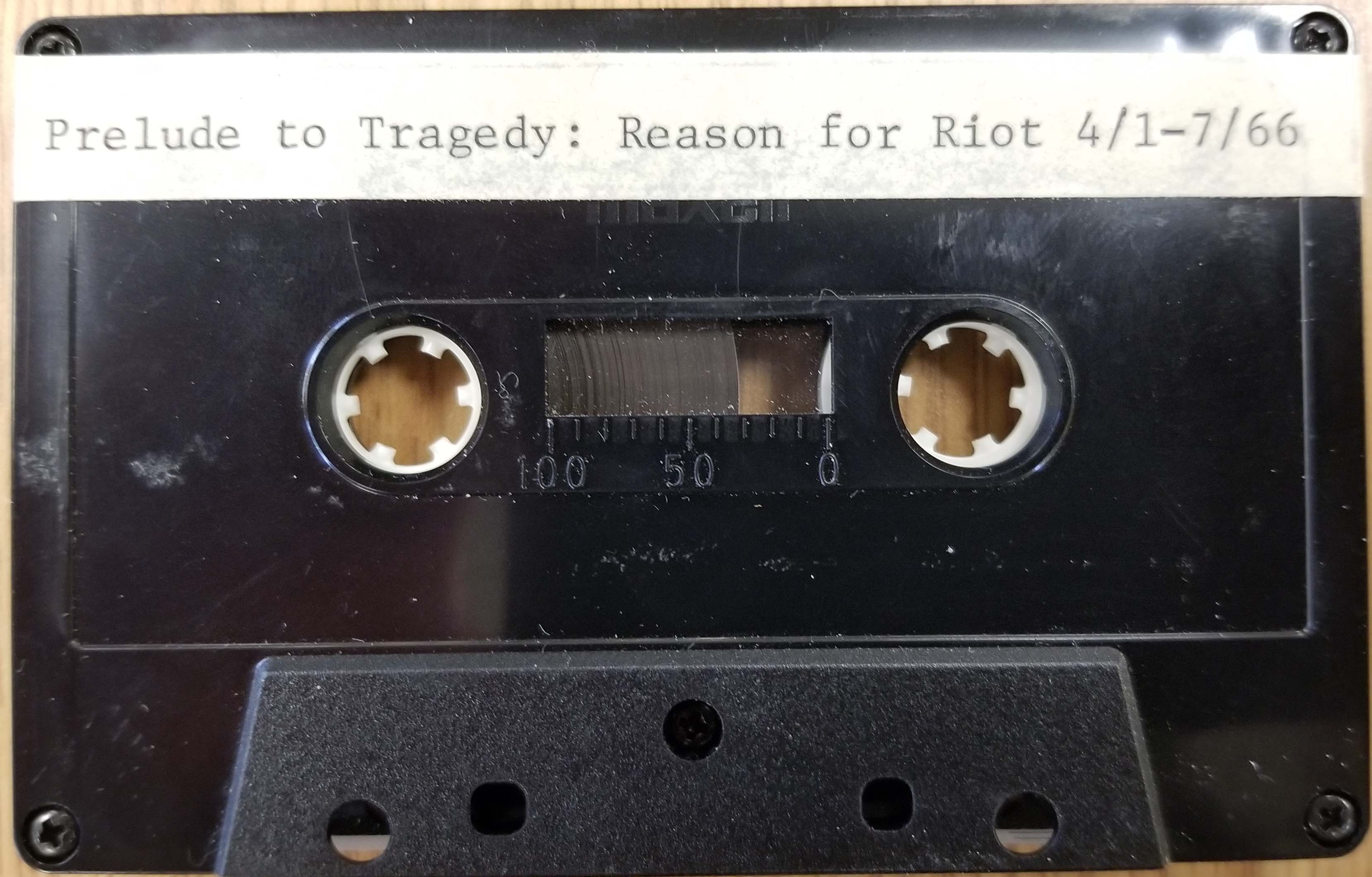 Prelude to Tragedy: Reason for Riot, 1966