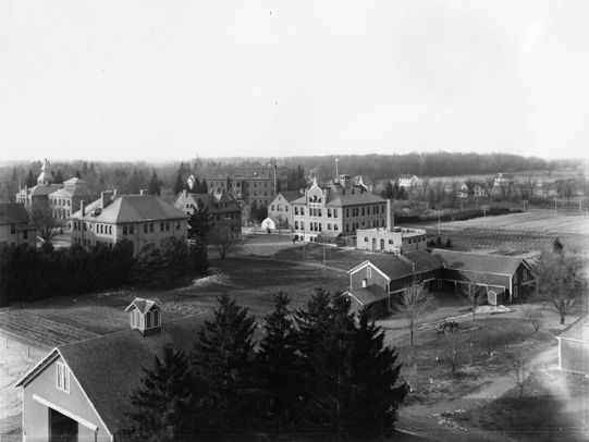 Aerial view from windmill, 1906