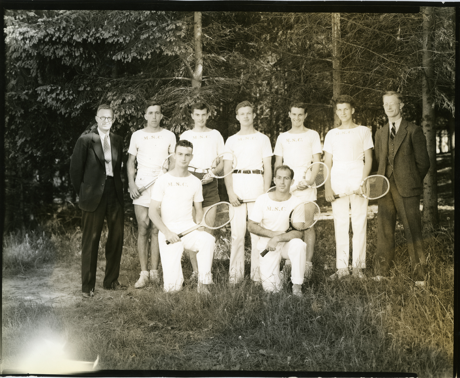 Varsity Tennis Team (Men's), 1937