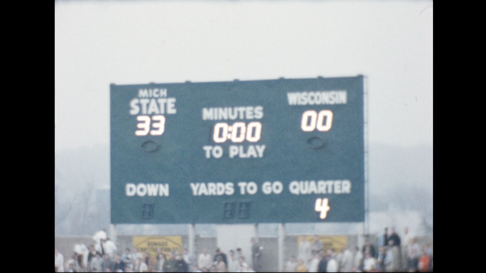 MSU Football vs. Wisconsin, 1956 (2nd half)