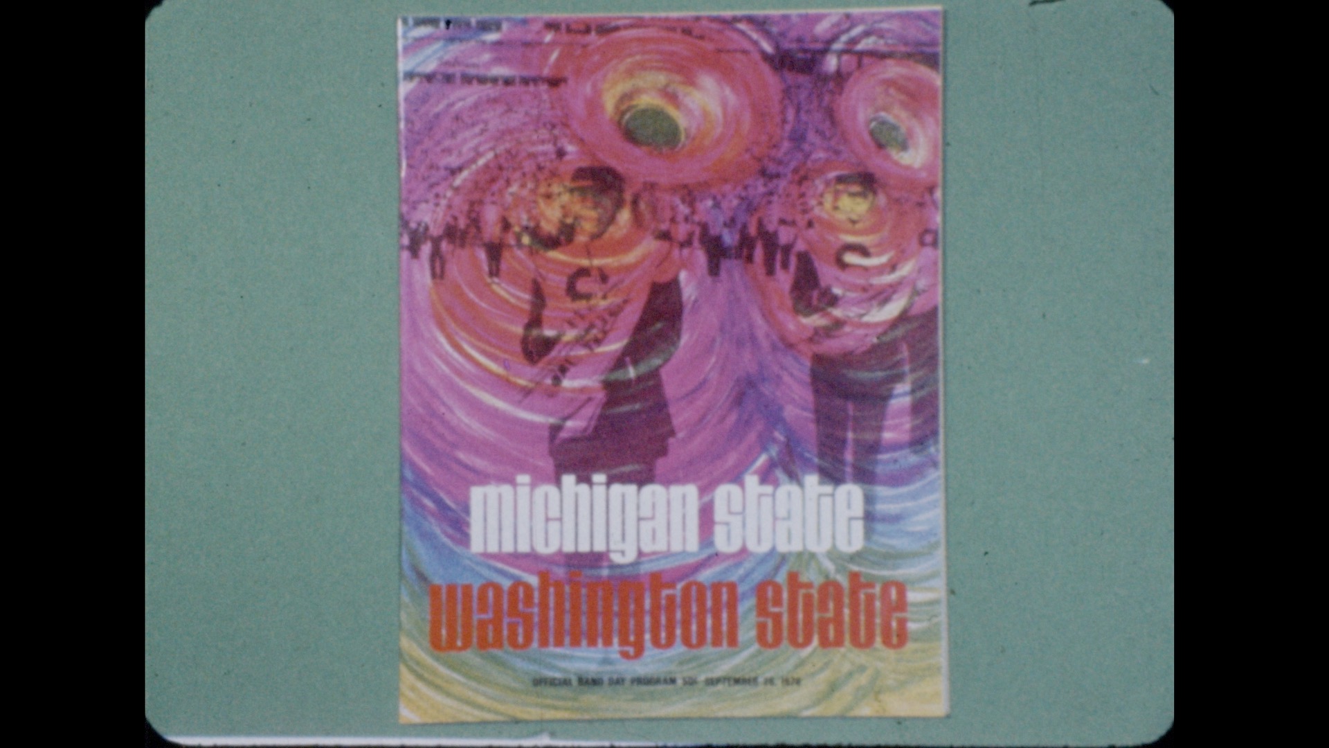 MSU Football vs. Washington State, 1970