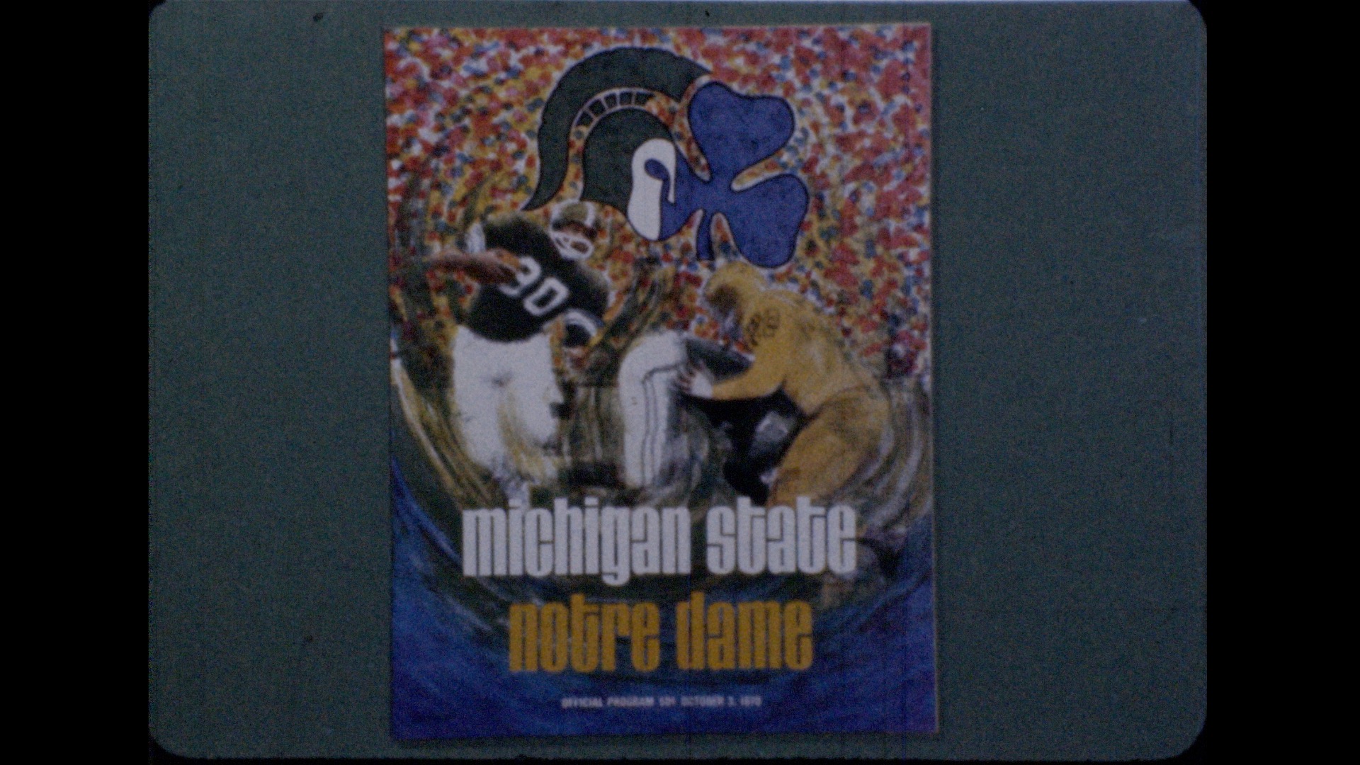 MSU Football vs. Notre Dame, 1970