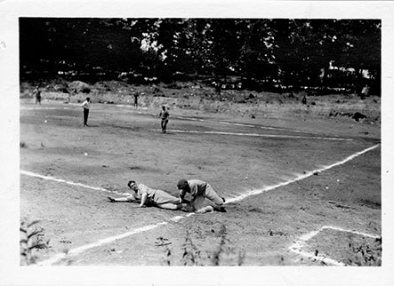 Sliding to 1st Base