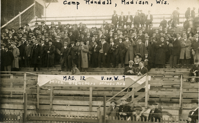 Fans at a M.A.C. vs. University of Wisconsin football game