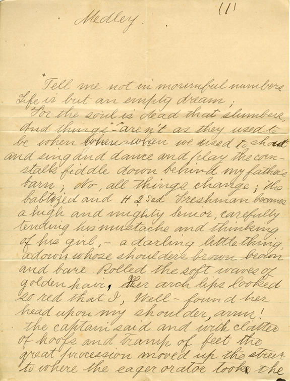 "Medley", 1886