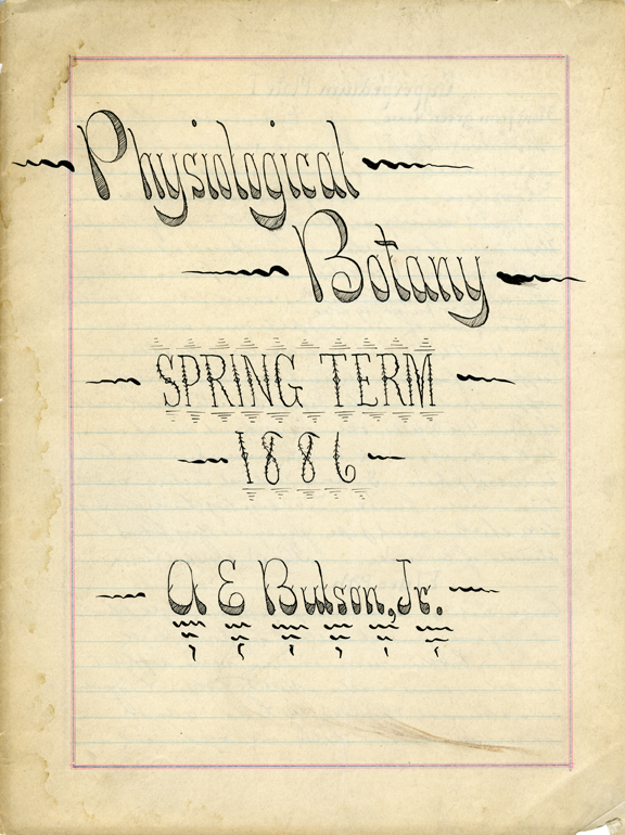 "Physiological Botany", 1886