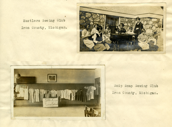 Sewing Clubs of Iron County, Michigan