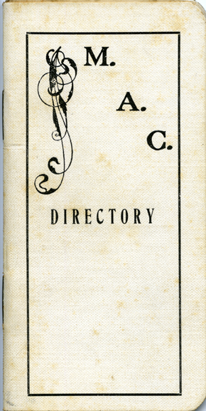 1905-1906 Directory of Faculty and Students 