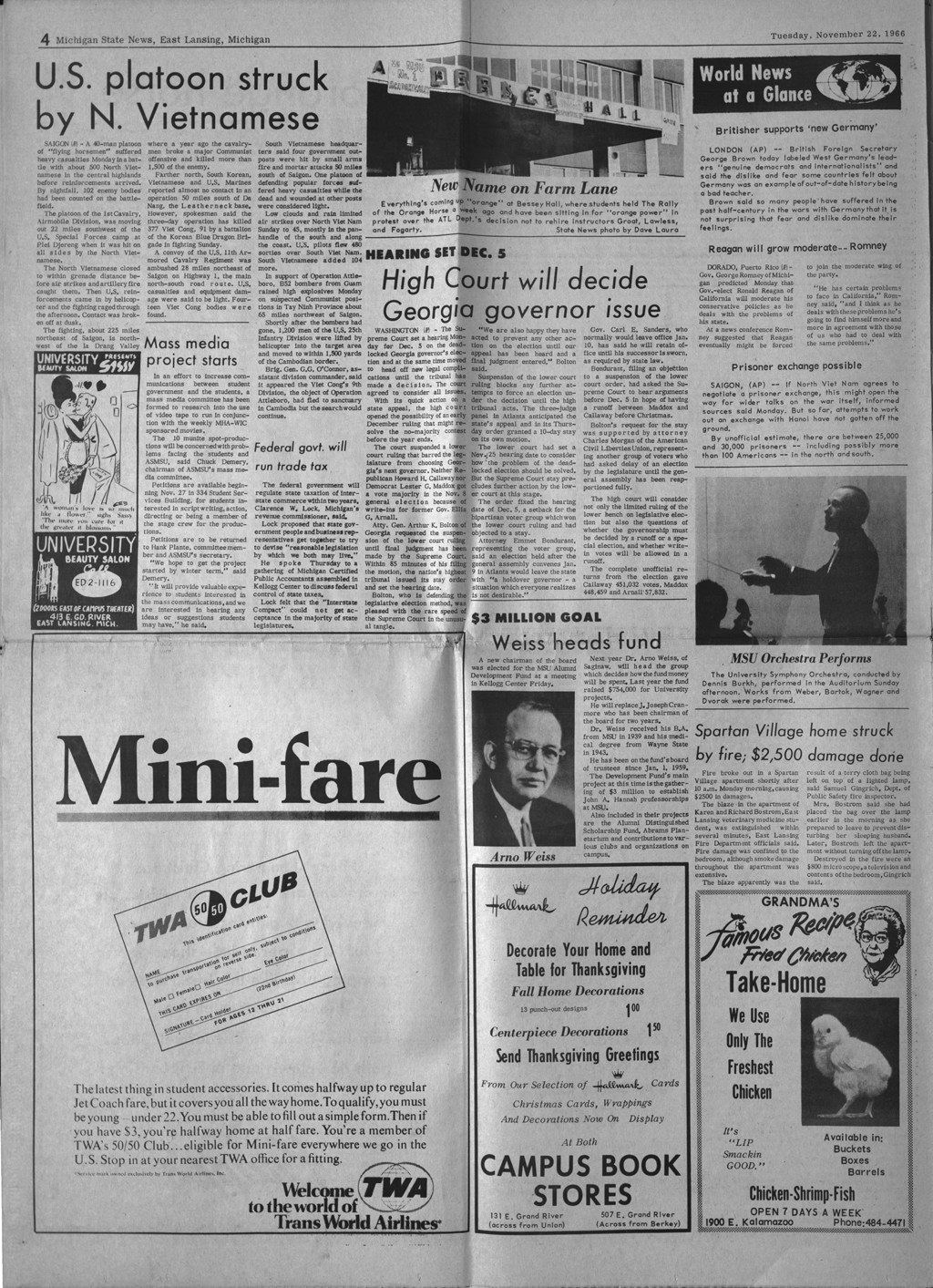State News, November 22, 1966