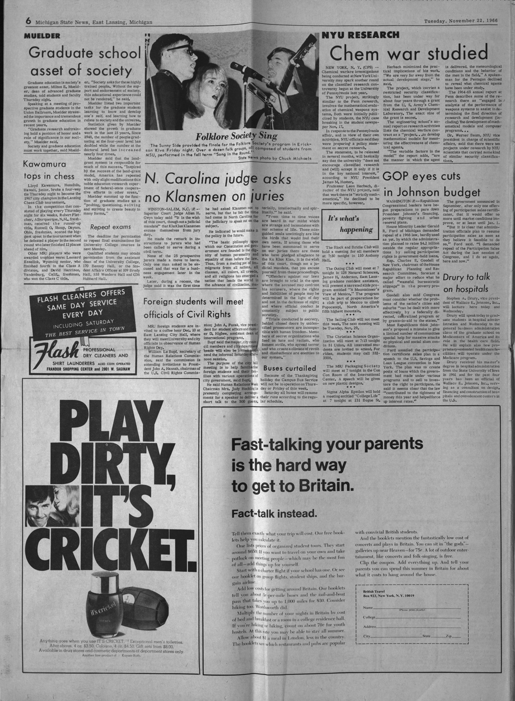 State News, November 22, 1966