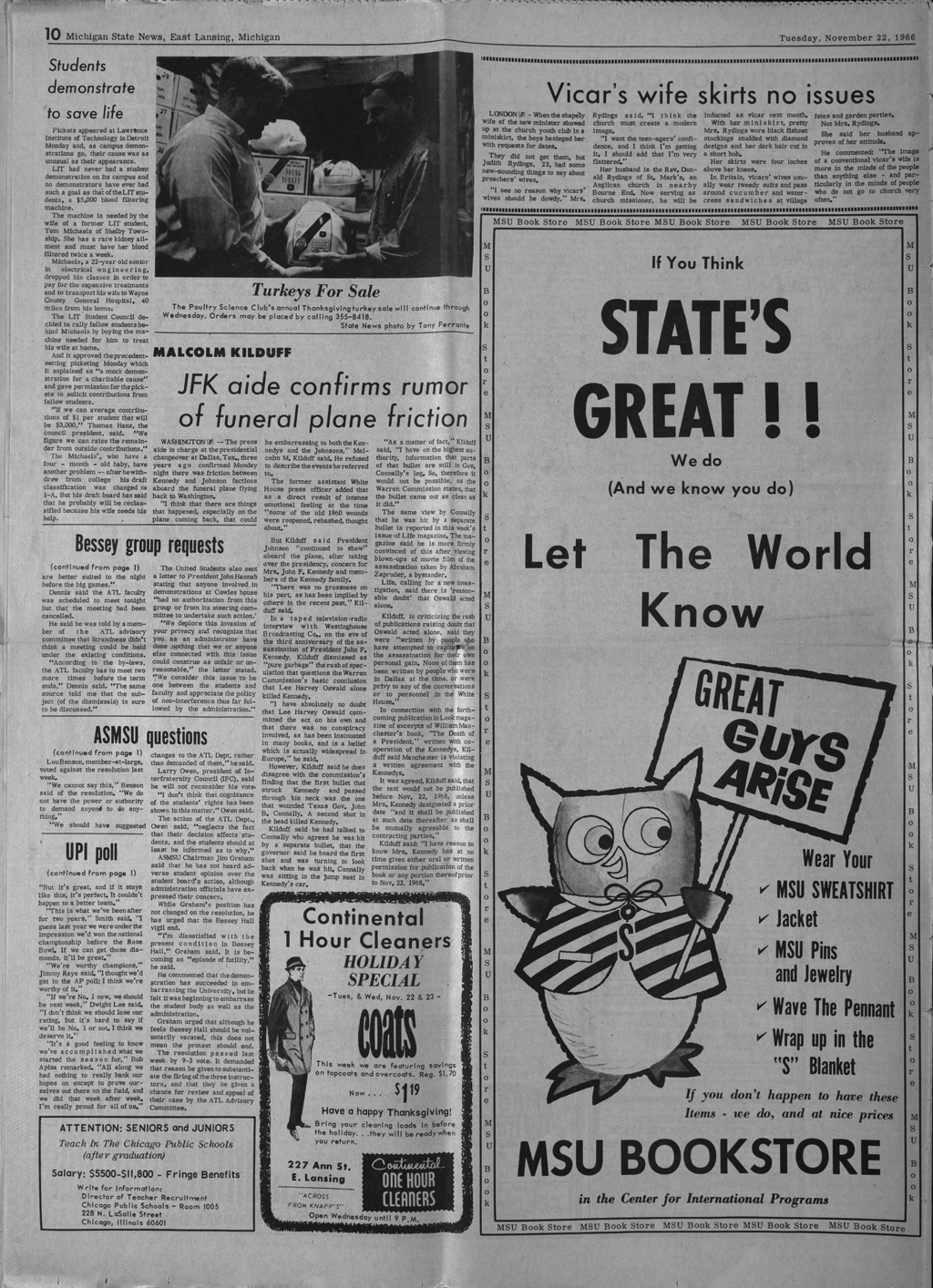 State News, November 22, 1966