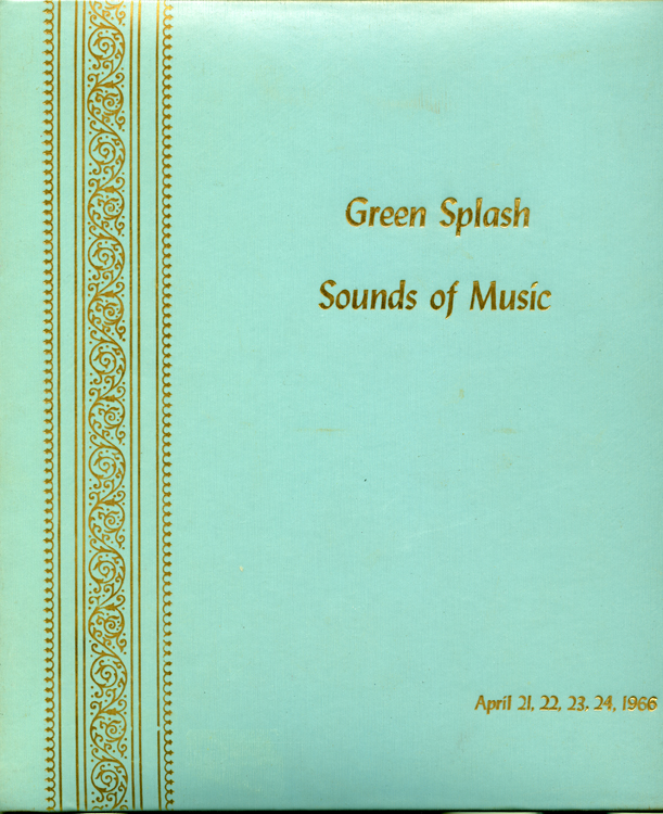 Green Splash "Sounds of Music" show scrapbook cover