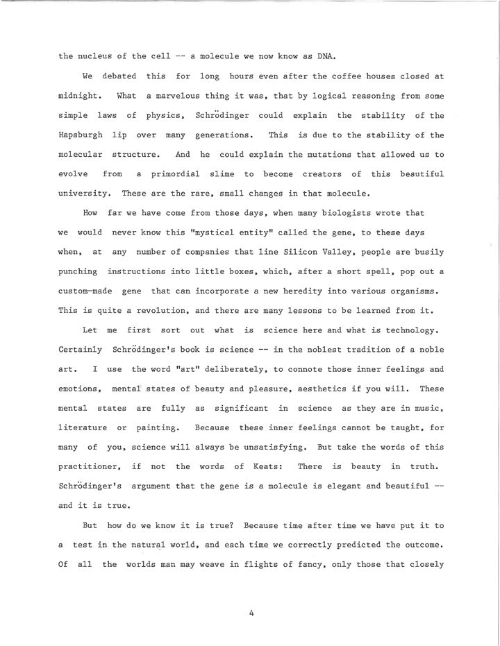 Commencement Address by Barnett Rosenberg