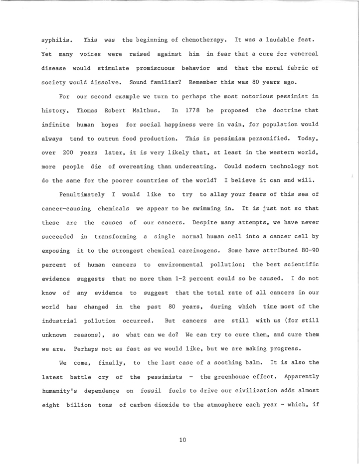 Commencement Address by Barnett Rosenberg