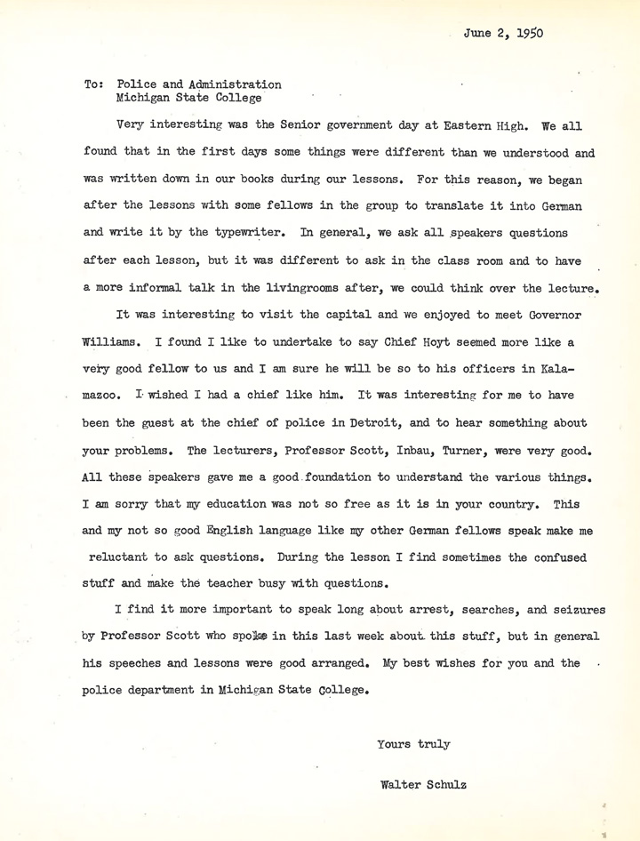 Excerpts of Random Comments Made, 1950
